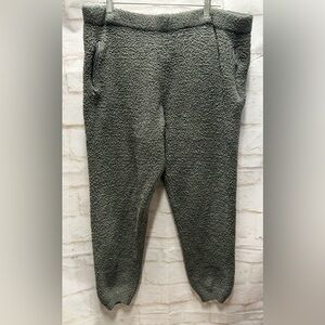 Skims pile high soft‎ gray fleece joggers size 3X